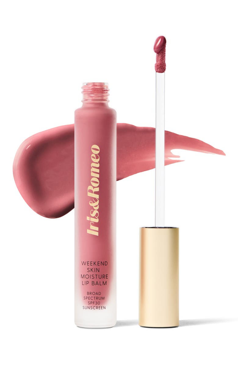 IRIS&ROMEO Weekend Skin Moisture Lip Balm SPF 30, Main, color, Camellia