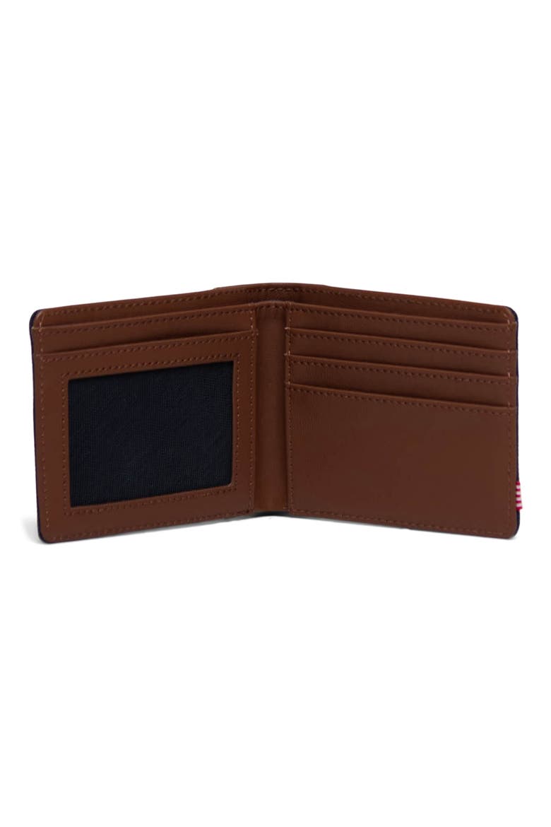 Hank RFID Bifold Wallet, Alternate, color, NAVY/TAN