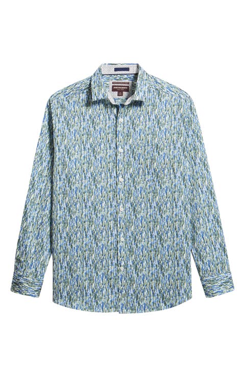 Logan Print Button-Up Shirt