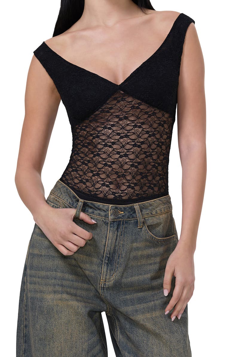 AFRM Alexis Lace Bodysuit, Main, color,