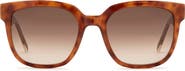 Fossil 54mm Gradient Square Sunglasses
