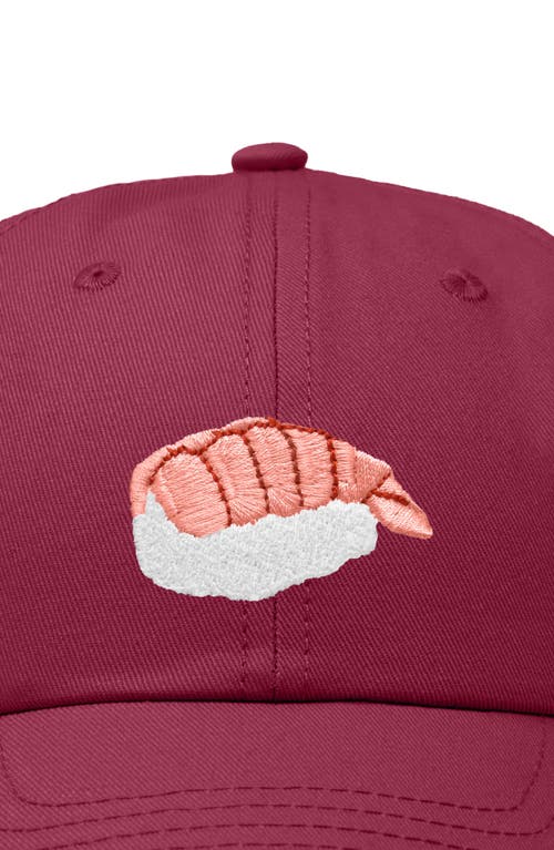 DALIX DALIX SHRIMP SUSHI EMBROIDERED DAD CAP