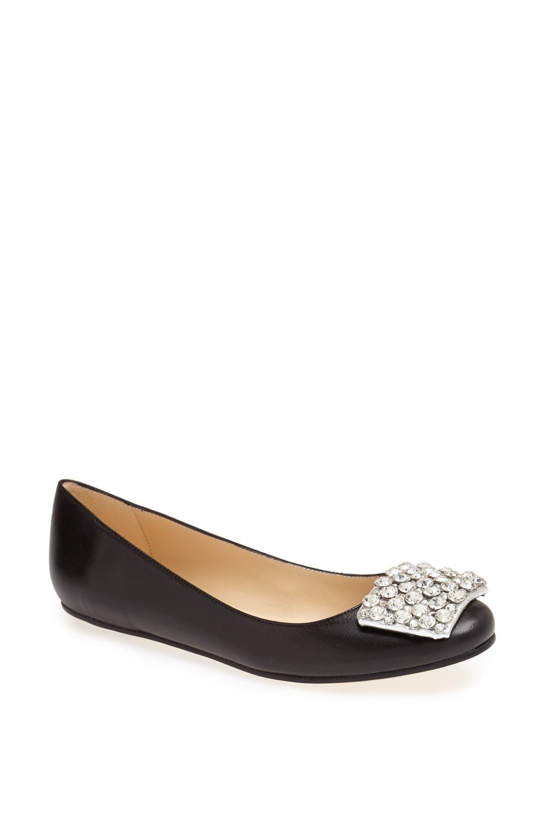 Kate Spade New York 'brilliant' nappa leather flat, Main, color, 