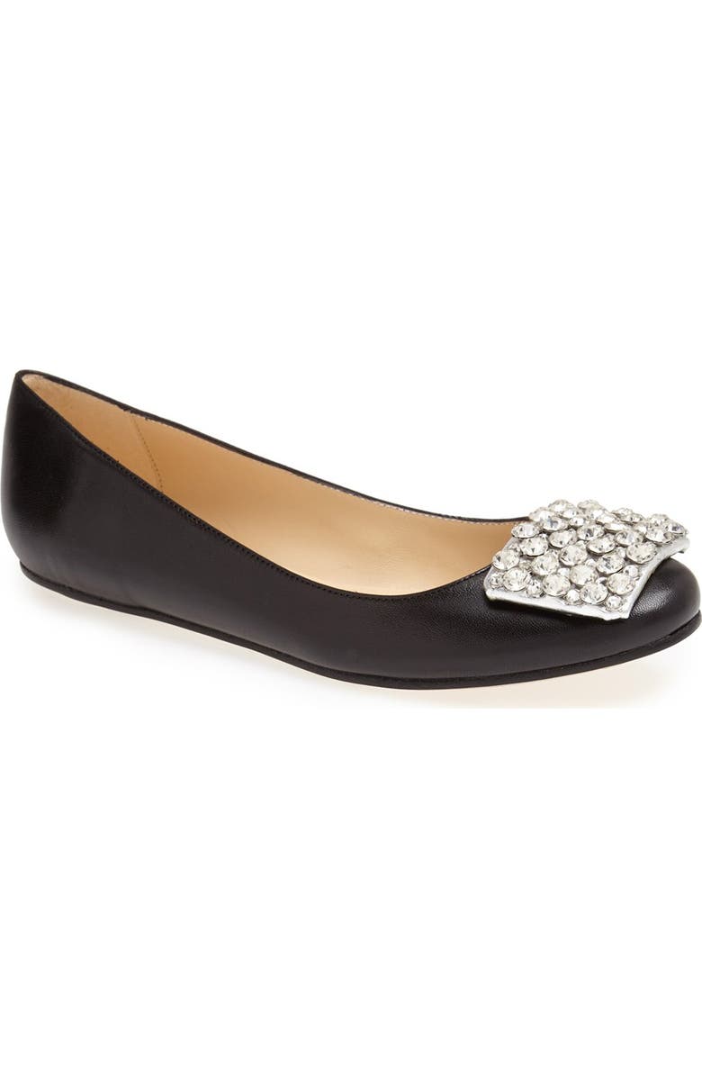Kate Spade New York 'brilliant' nappa leather flat, Main, color,