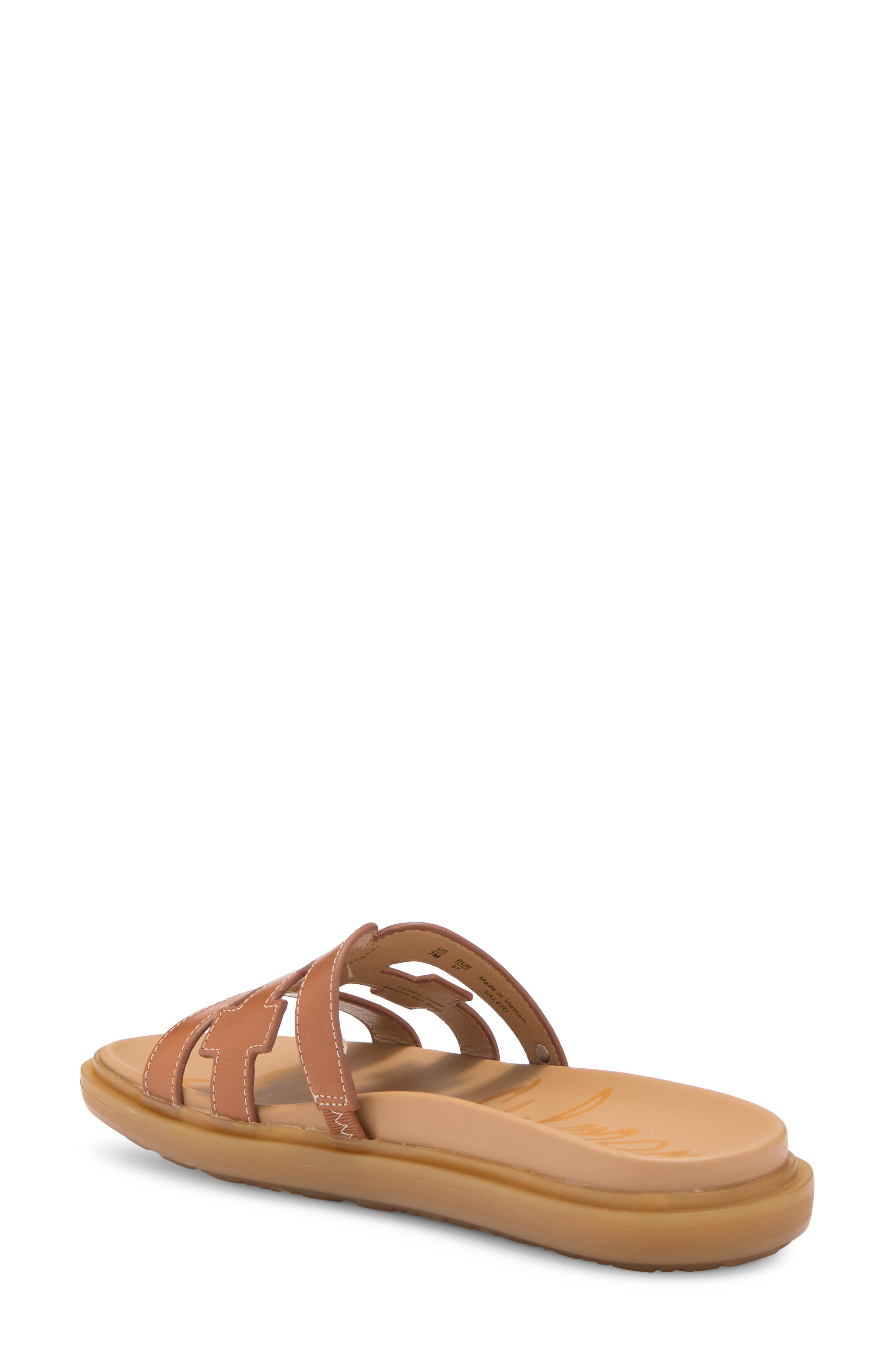 Sam Edelman Valeri Platform Slide Sandal, Alternate, color, Saddle