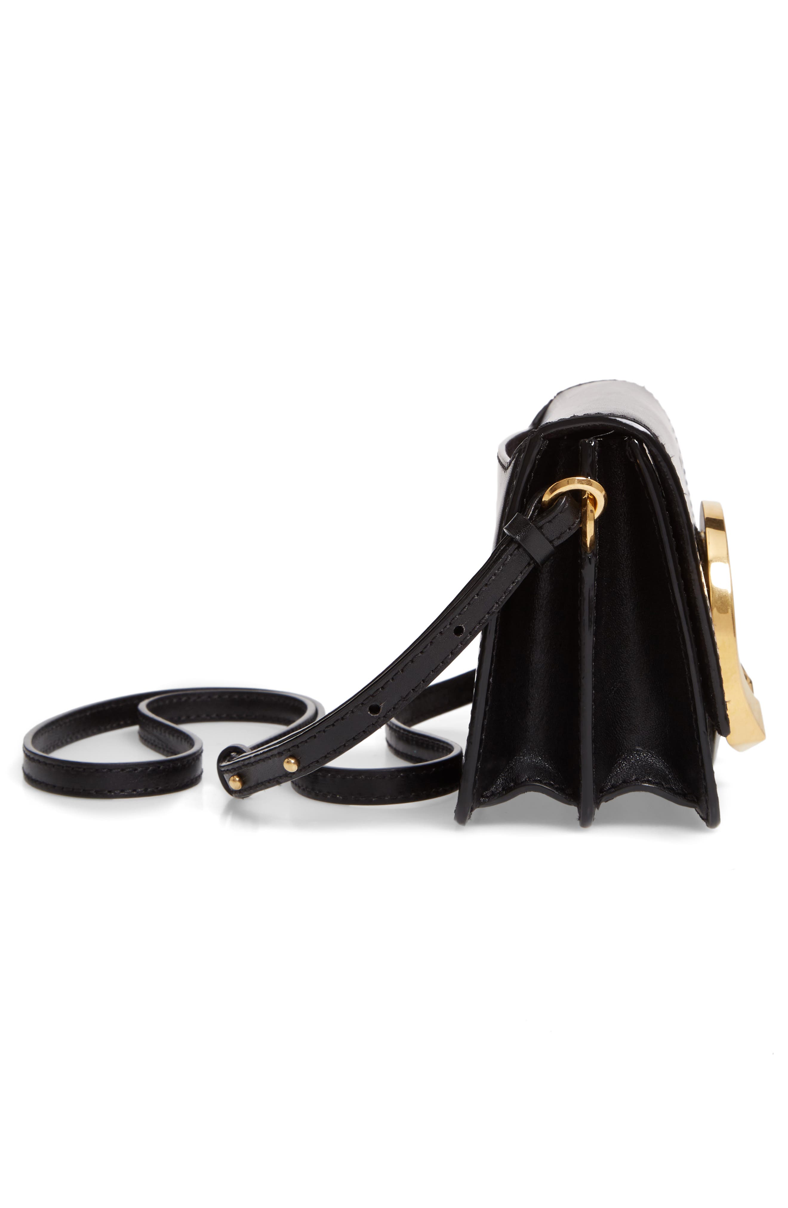 Jimmy Choo Madeline Goatskin Leather Shoulder Bag, Alternate, color, 