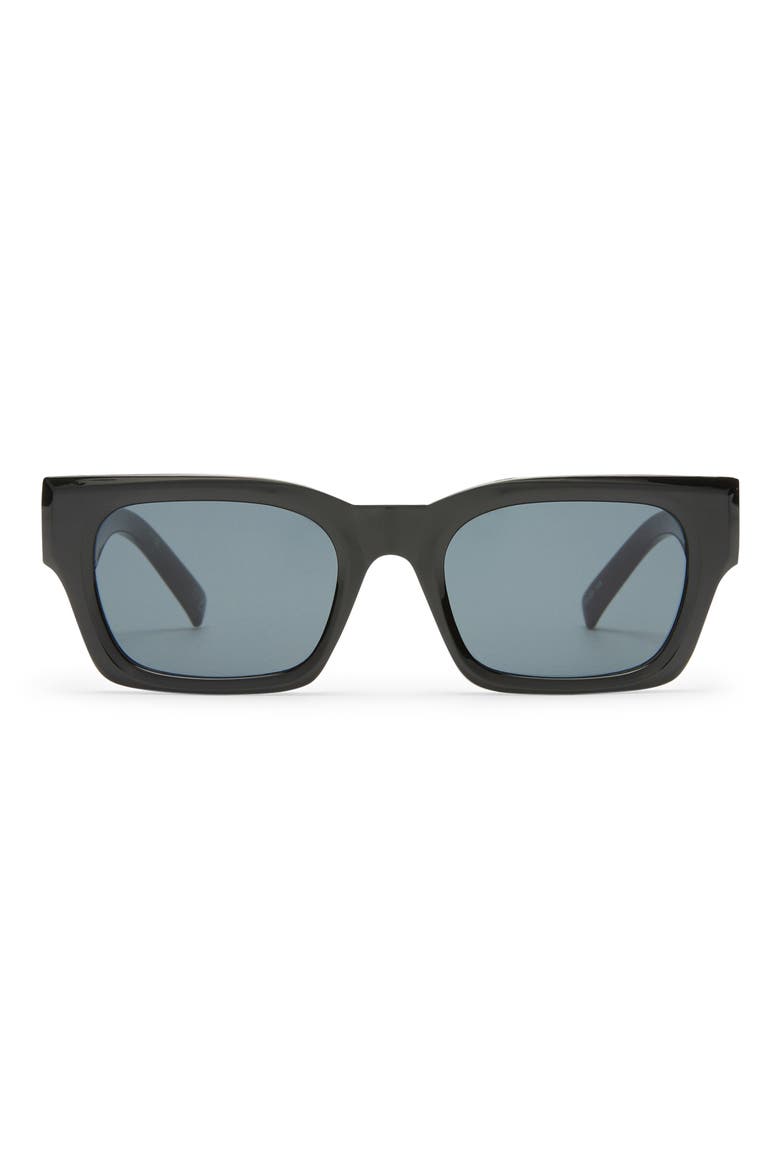 Shmood 52mm Rectangular Sunglasses, Main, color, BLACK