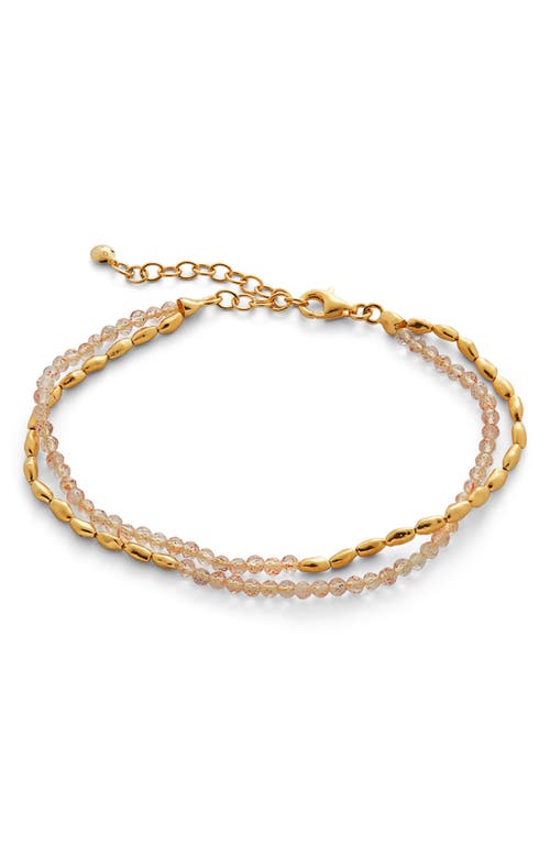 Monica Vinader Mini Nugget Beaded Layered Bracelet