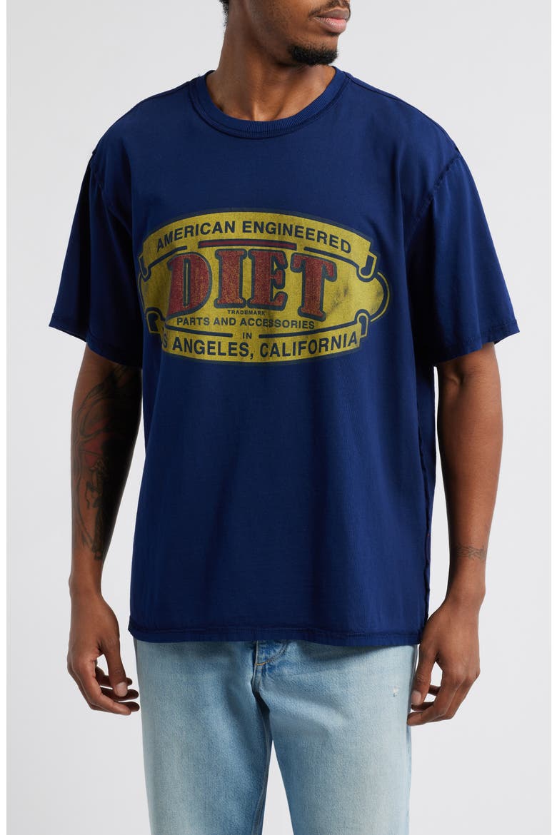 Engineered Supima® Cotton Graphic T-Shirt, Main, color, ROYAL