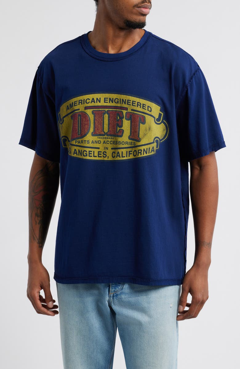 DIET STARTS MONDAY Engineered Supima<sup>®</sup> Cotton Graphic T-Shirt, Main, color,