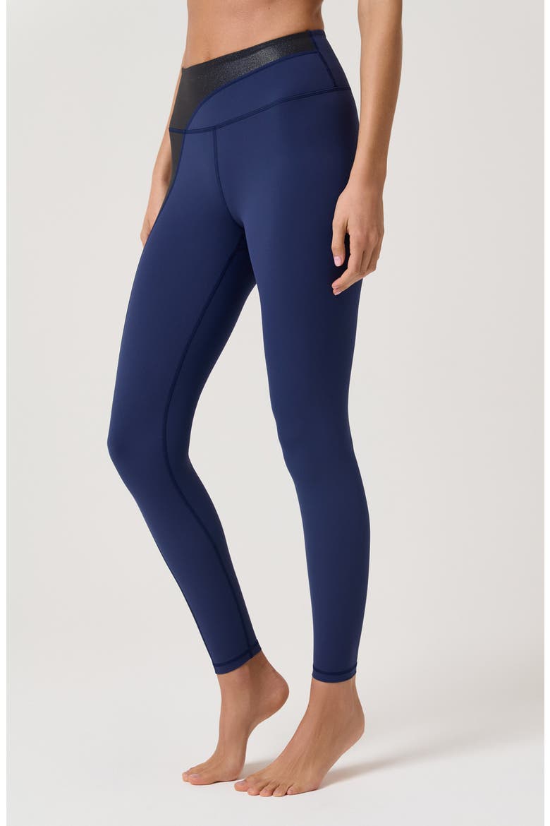 Shine Balance 7/8 Leggings, Alternate, color, INDIGO