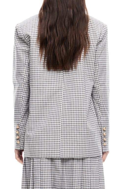 Shop Lioness Palermo Check Double Breasted Blazer
