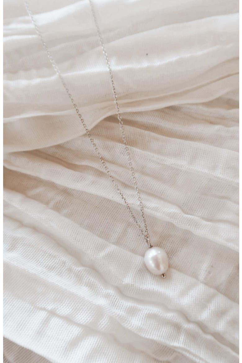 Lexi Freshwater Pearl Pendant, Alternate, color, Silver