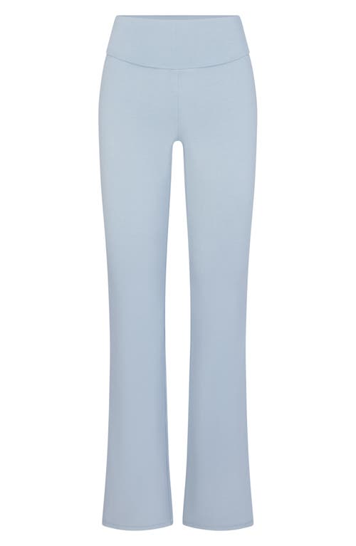 Skims Foldover Bootcut Leggings In Blue