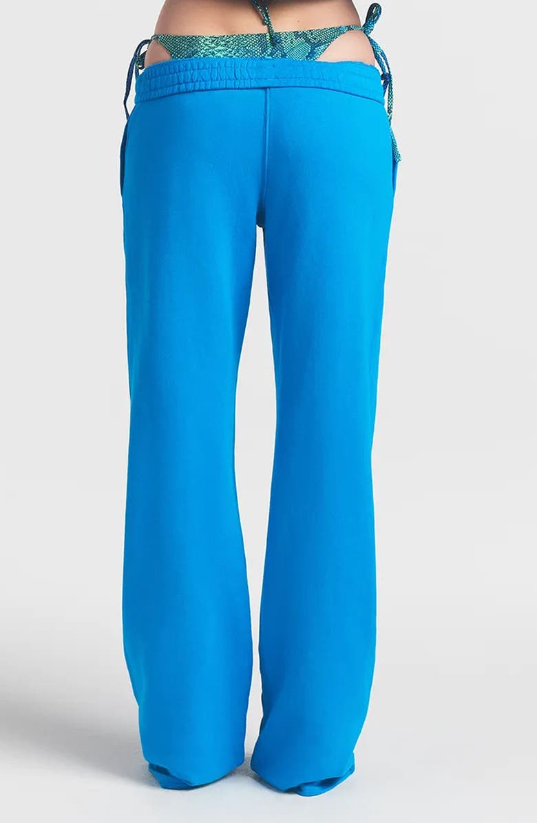 SKIMS Oversize French Terry Pants, Alternate, color, Cerulean
