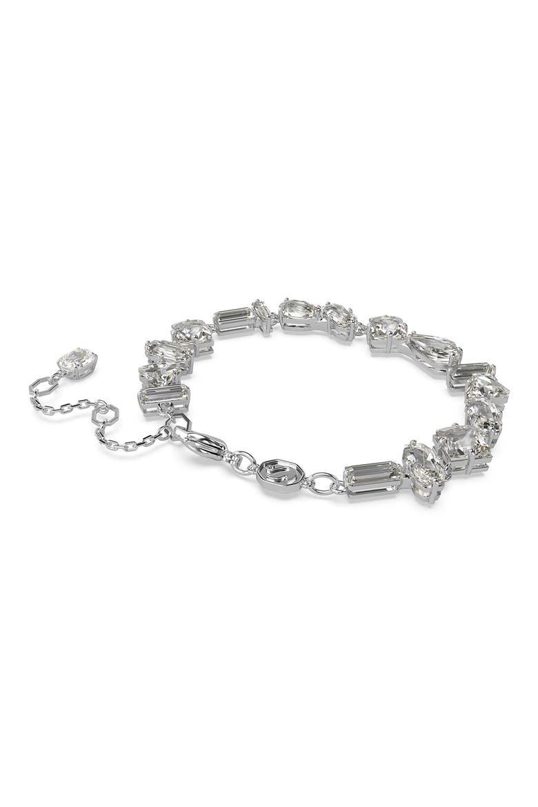 Mesmera Mixed Crystal Bracelet, Alternate, color, SILVER