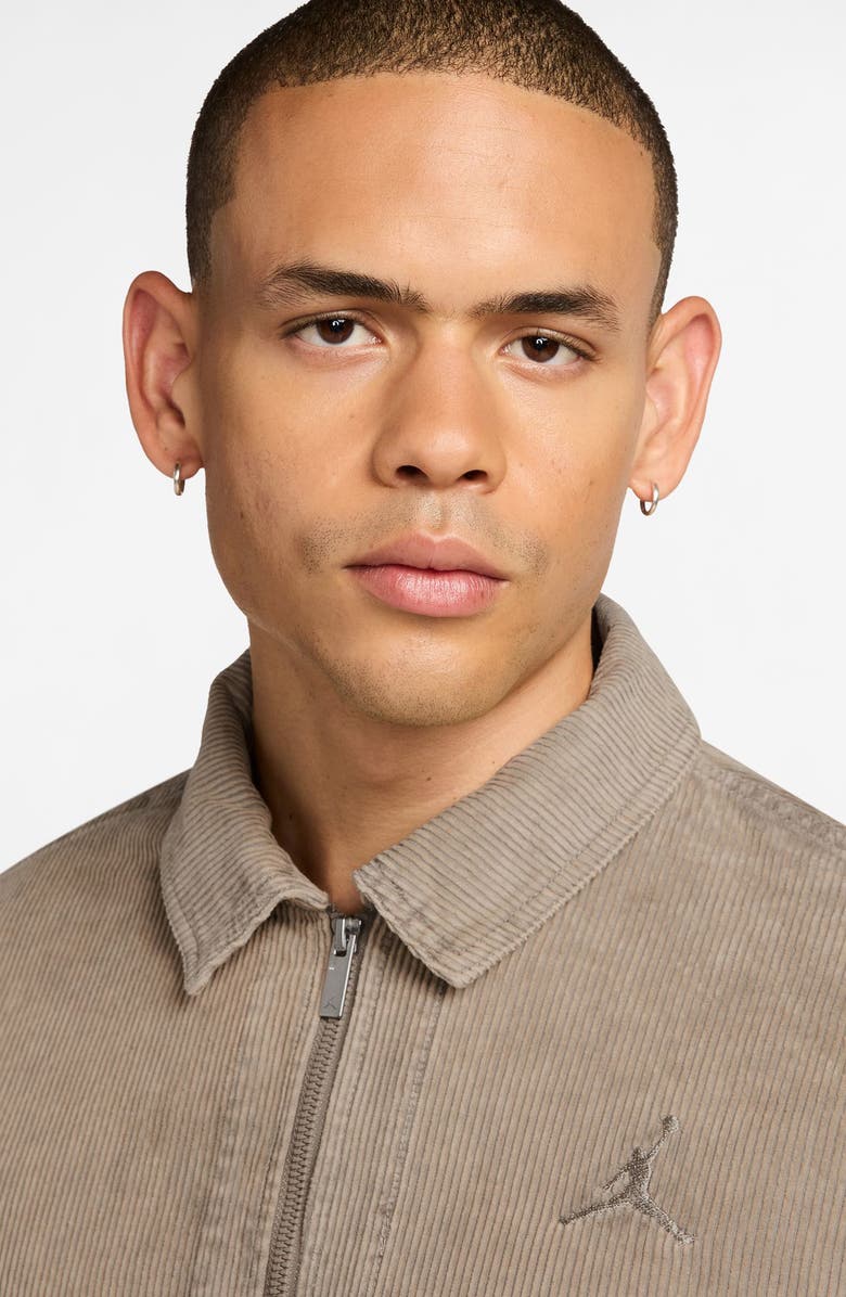 Jordan MJ Flight Club Corduroy Chore Jacket, Alternate, color, Khaki/ Khaki