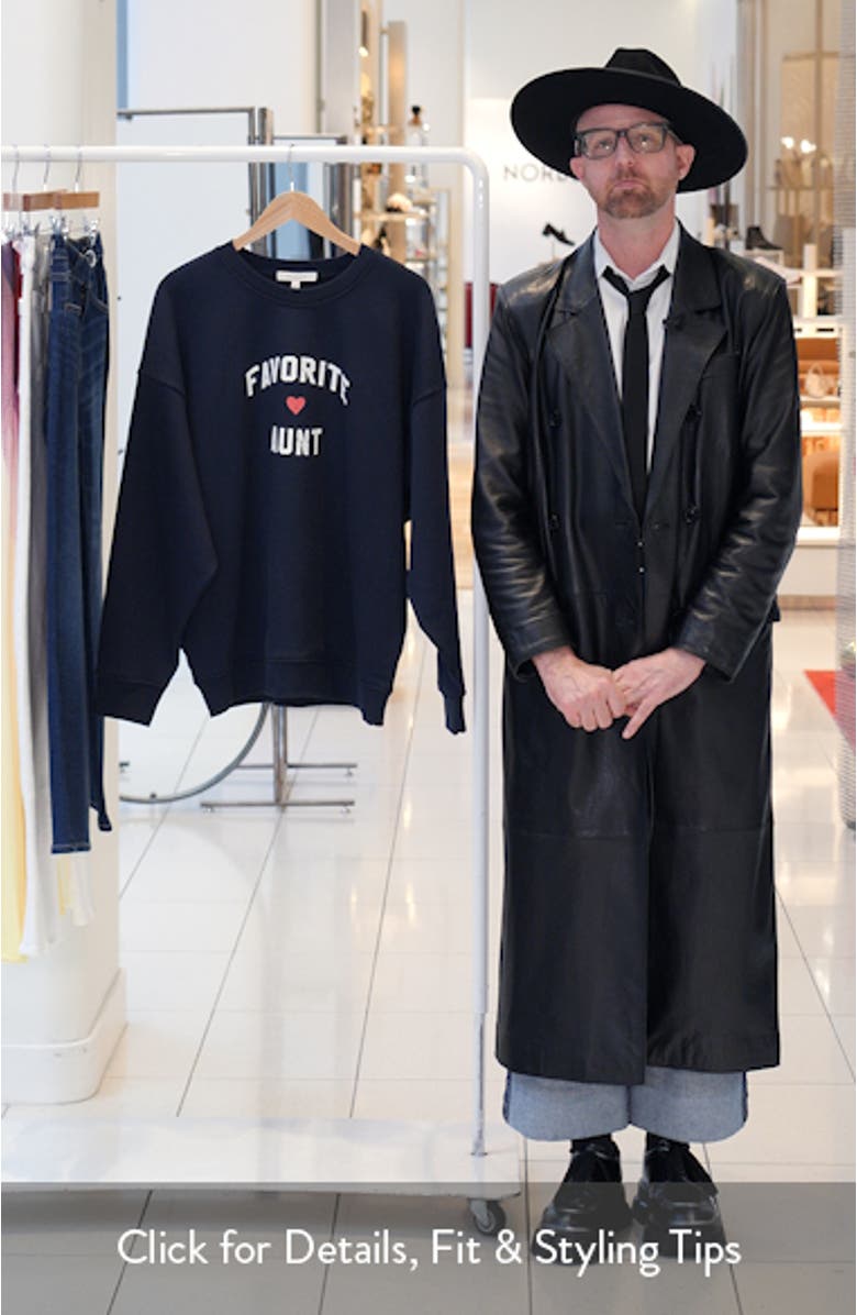 The Favorite Aunt Graphic Sweatshirt, sales video thumbnail