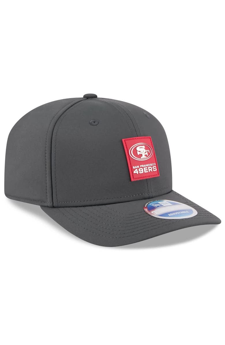 New Era Men's New Era Charcoal San Francisco 49ers 2025 Sideline Cold Weather 9SEVENTY Adjustable Hat, Alternate, color, 