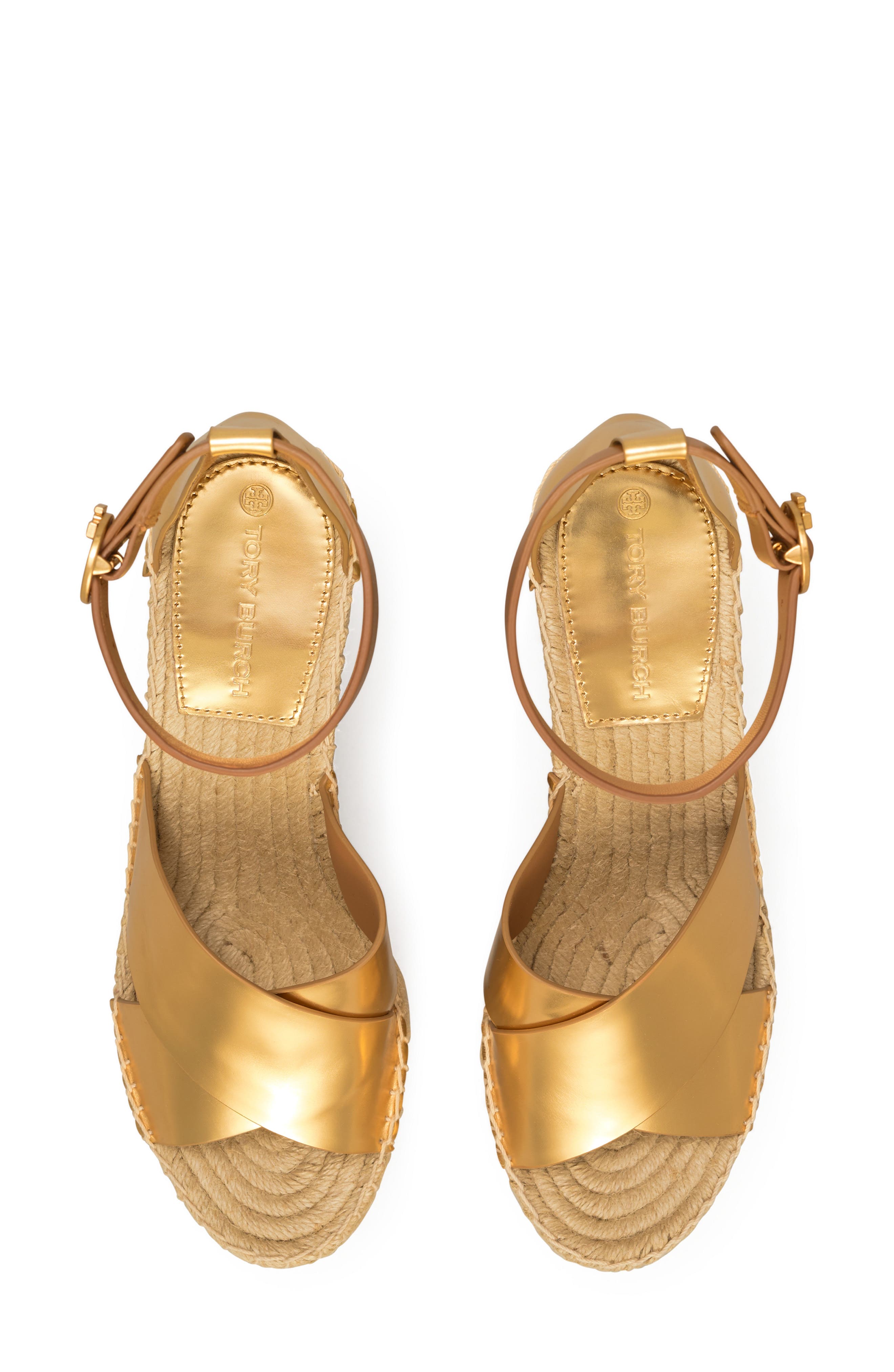 Selby Espadrille Wedge Sandal, Alternate, color, GOLD/ AMBRA