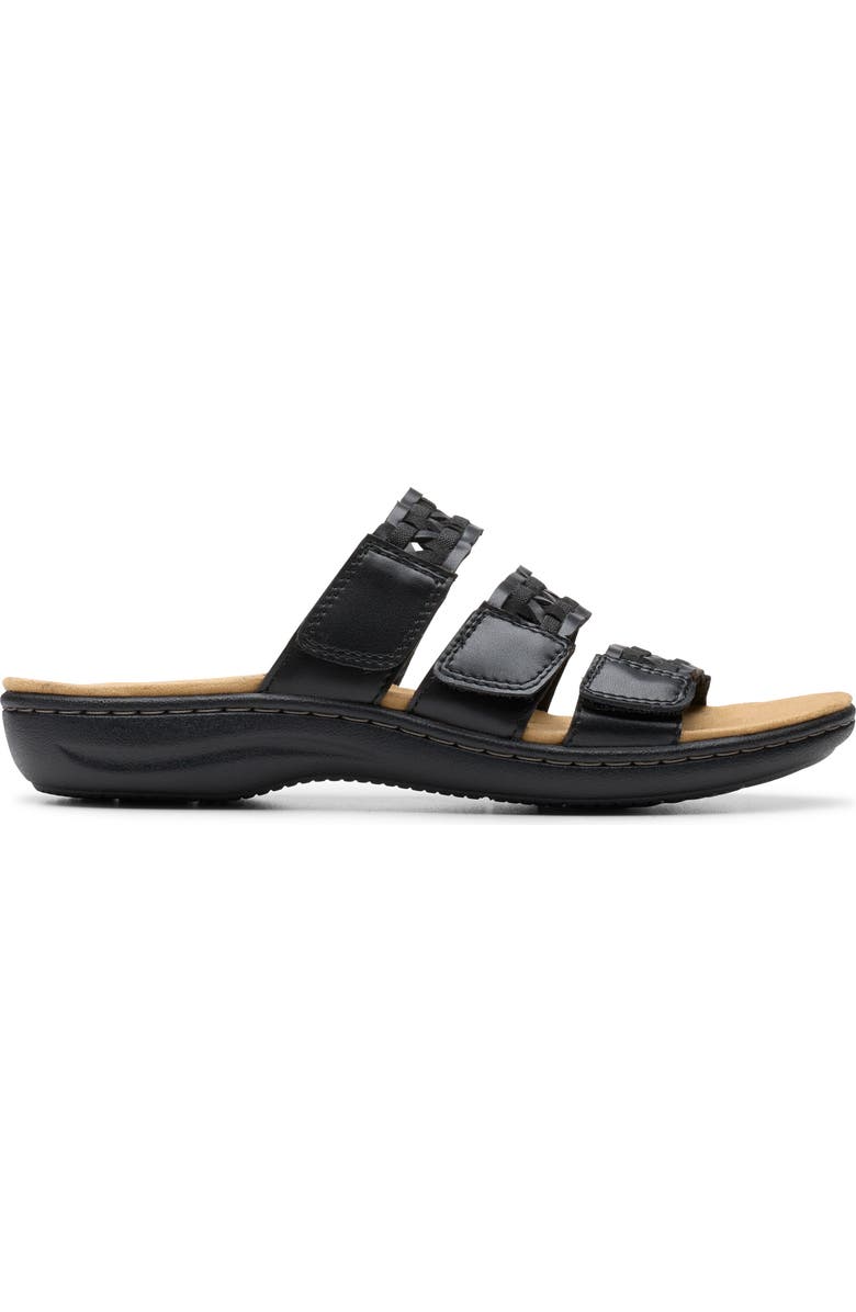 Clarks<sup>®</sup> Laurieann Emma Sandal - Wide Width Available, Alternate, color, Black Leather