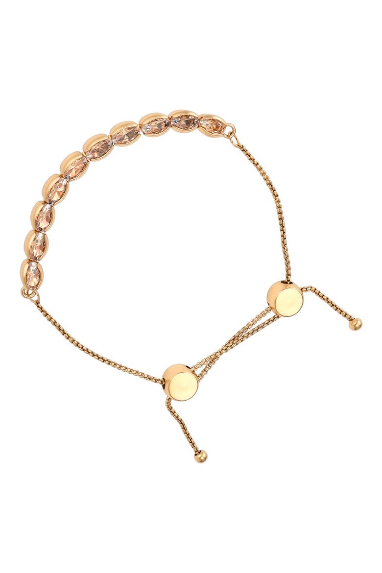 Crystal Slider Bracelet, Alternate, color, SILVER