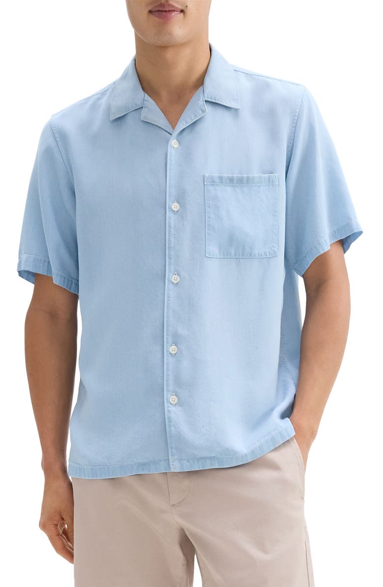 Theory Noll Short Sleeve Camp Shirt, Main, color, 