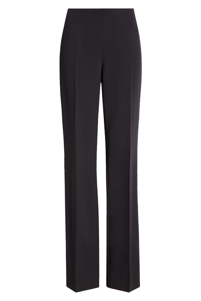 Carole Stretch Wool Double Face Pants, Alternate, color, 009 BLACK
