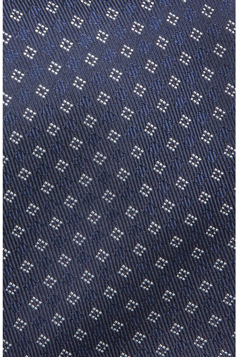 Neat Silk Tie, Alternate, color, NAVY