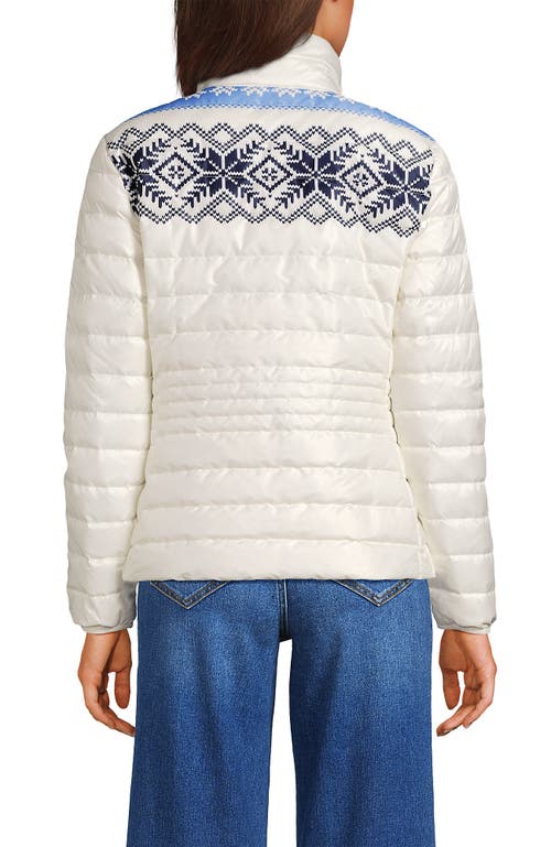 Lands' End Wanderweight Ultralight Packable Down Jacket In White