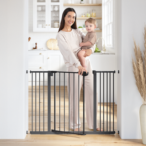 Baby Safety Gate with 3 Extensions