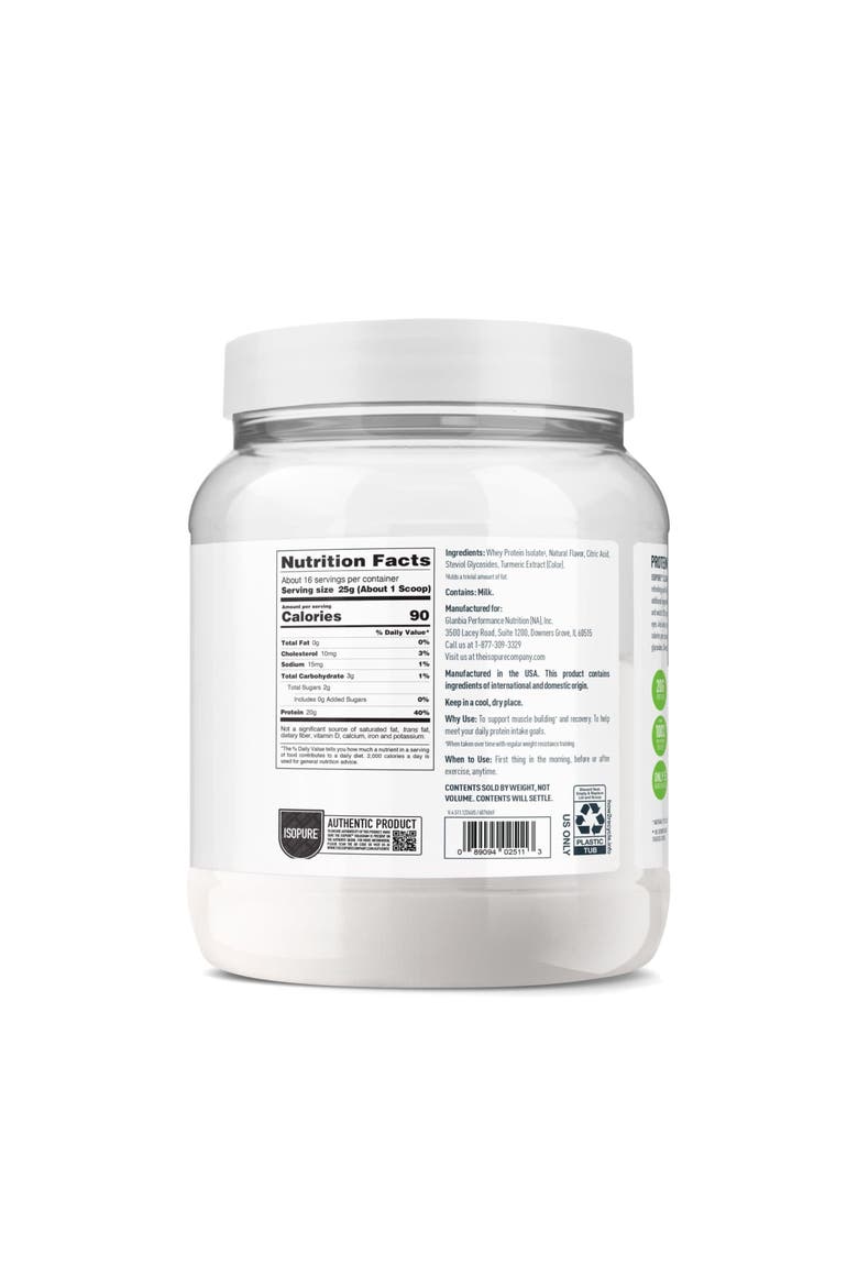 Clear Low Carb Whey Protein Isolate Mango Lime Powder, Alternate, color, None
