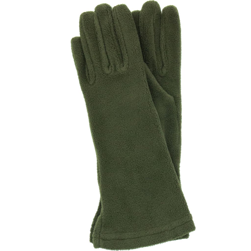 Portolano Tecnho Fleece Gloves In Green