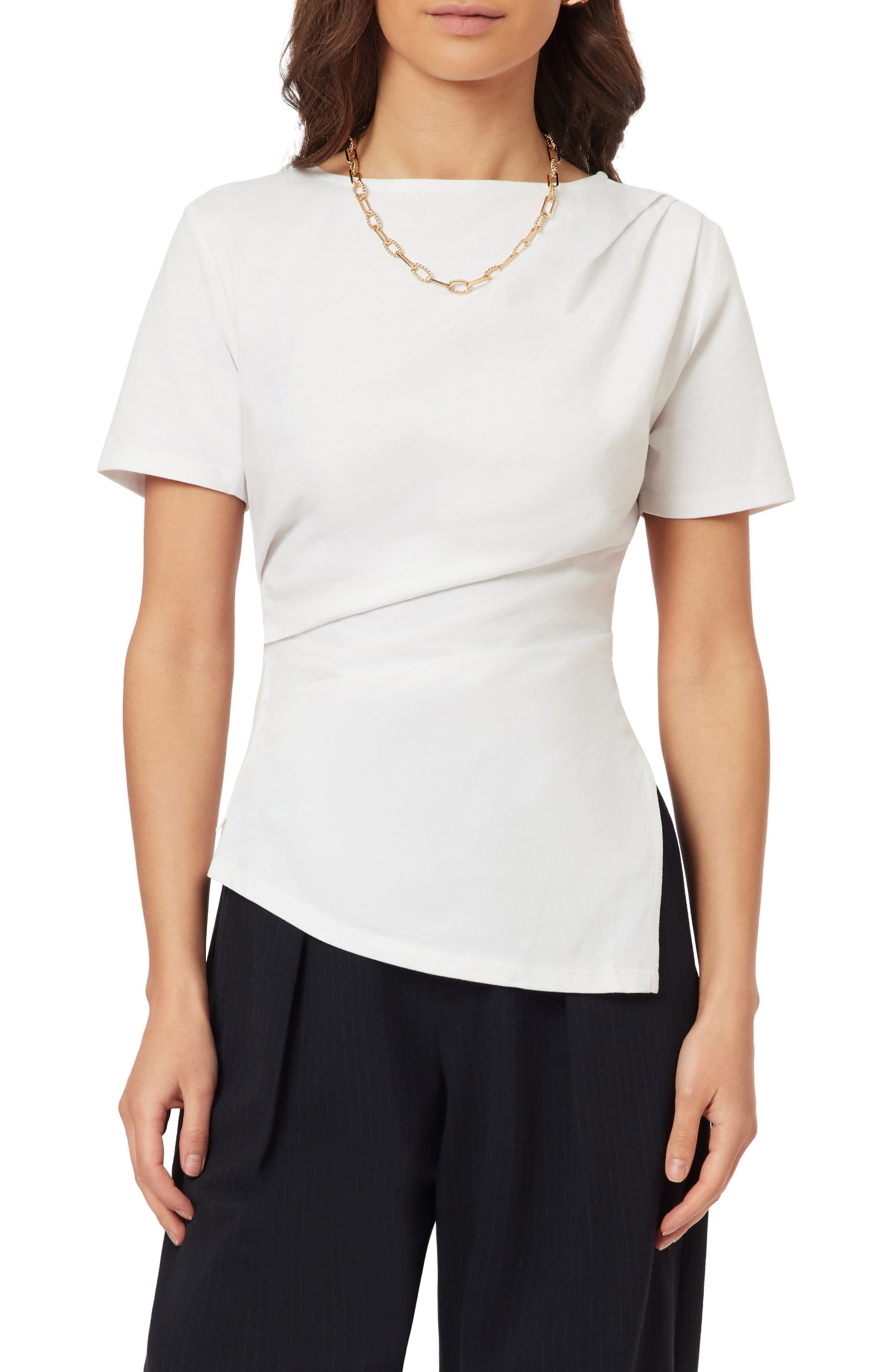 Scotch & Soda Gathered Asymmetric Tee