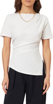 Scotch & Soda Gathered Asymmetric Tee
