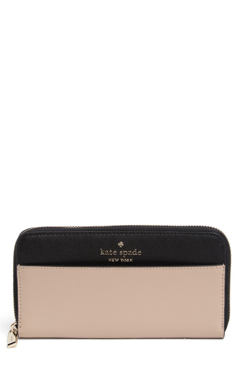 Kate Spade New York Staci Continental Wallet, Main, color, Warm Beige Multi