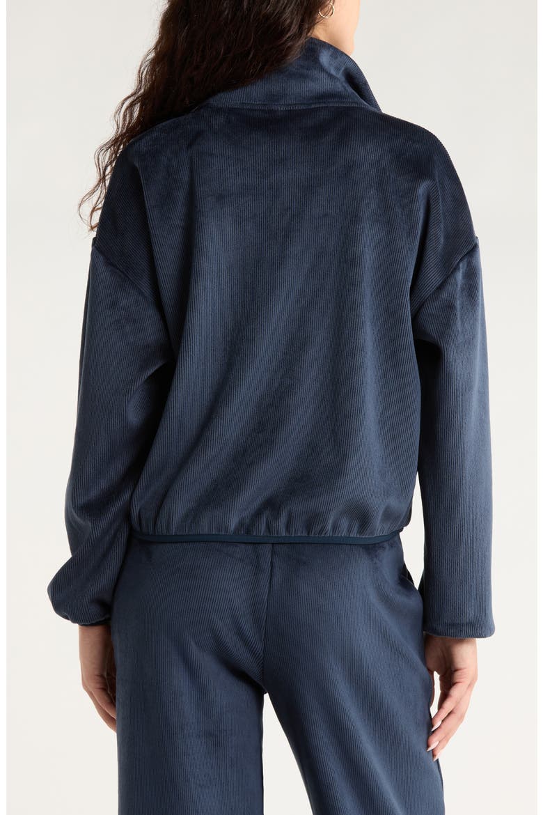 Plush Rib Jacket, Alternate, color, NAVY SAPPHIRE