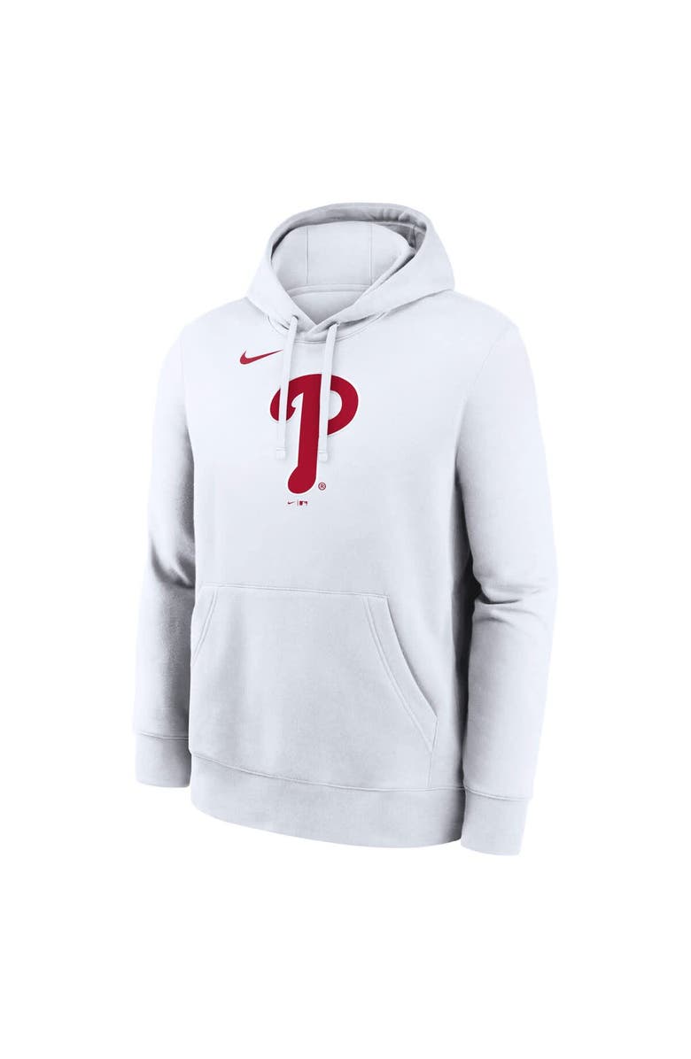 Nike Men's Nike White Philadelphia Phillies Logo Club Hoodie, Alternate, color, White