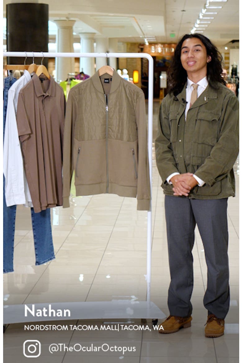 Skiles Quilted Bomber Jacket video