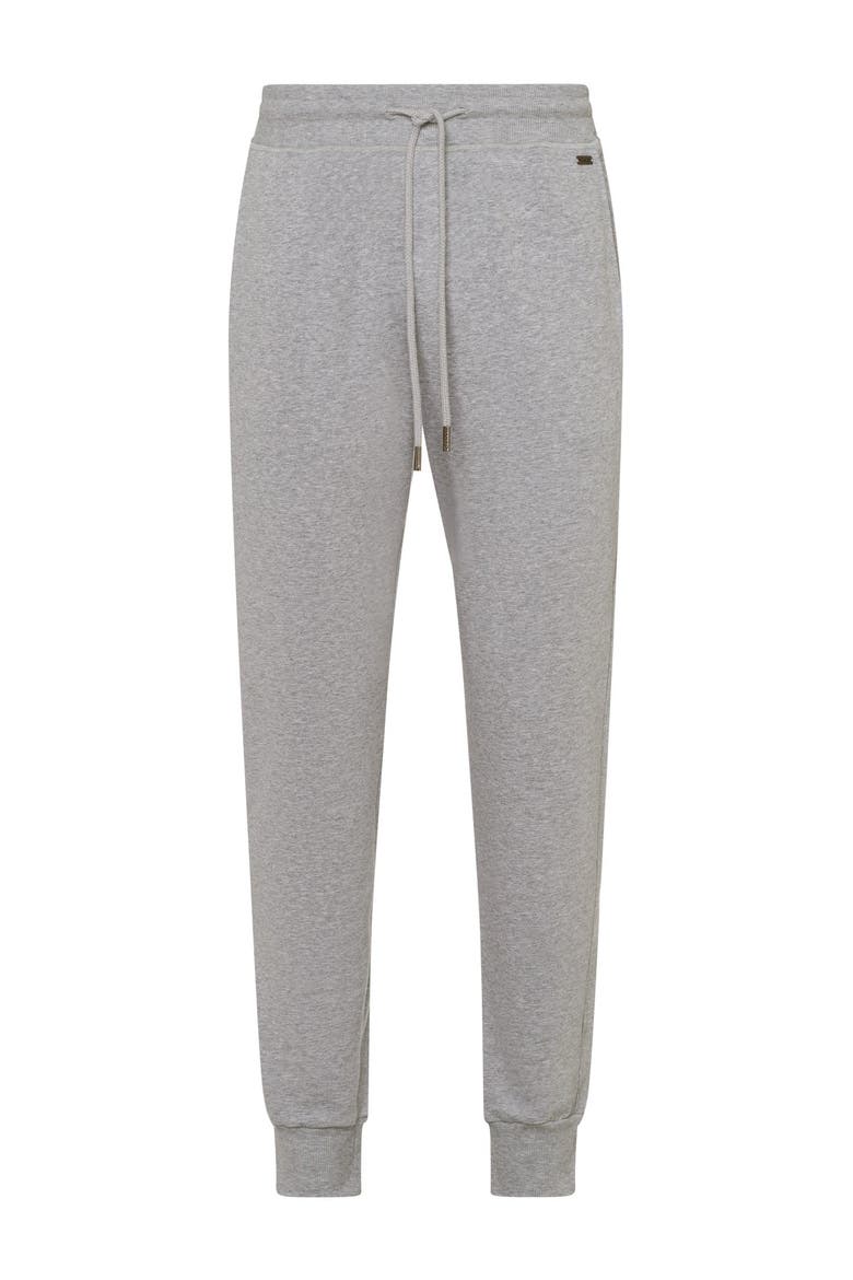 Living Cotton Drawstring Lounge Pants, Main, color, Grey Melange