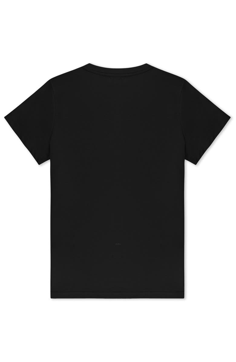 Dalix Butterfly Short Sleeve Classic Cotton Tee, Alternate, color, Black