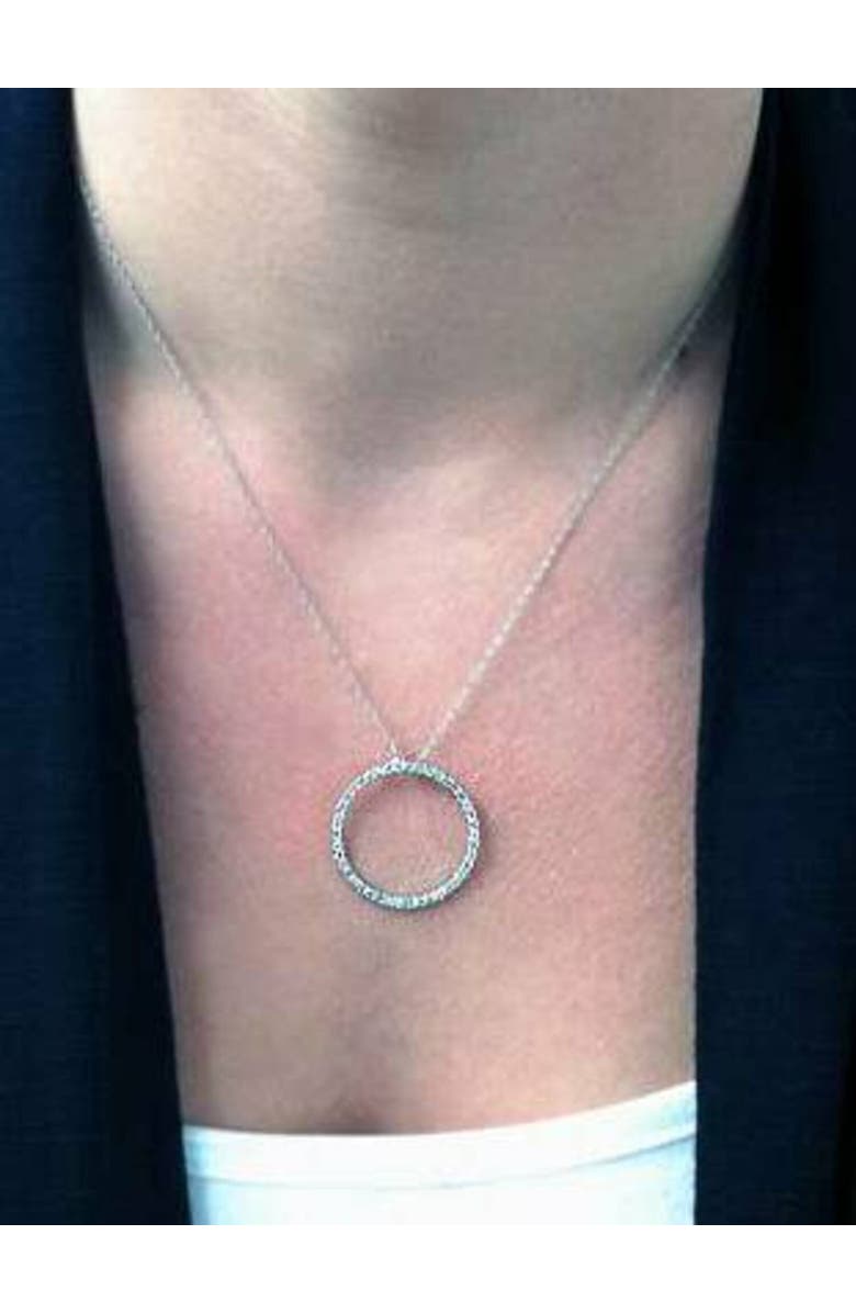 Bliss Diamond 1ct Diamond Circle Of Life Eternity Pendant 14K Gold, Alternate, color, 