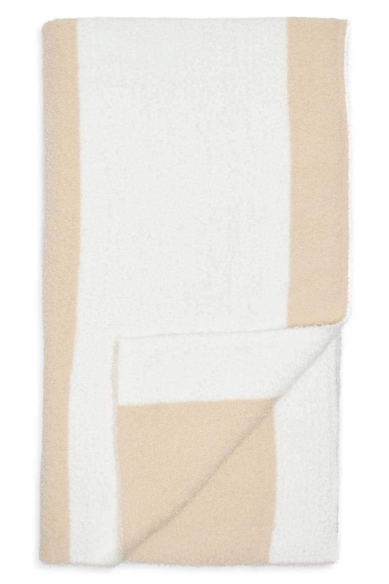 Stripe Butter Throw Blanket, Alternate, color, BEIGE OATMEAL