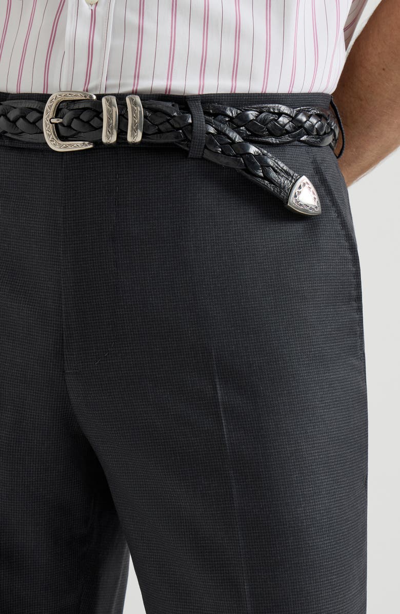 Brunello Cucinelli Houndstooth trousers, Alternate, color, Anthracite