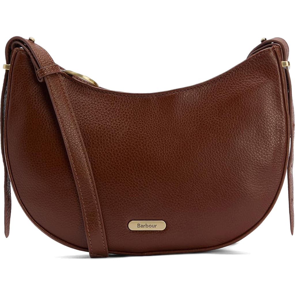 Barbour Sorrel Leather Sling Bag In Brown