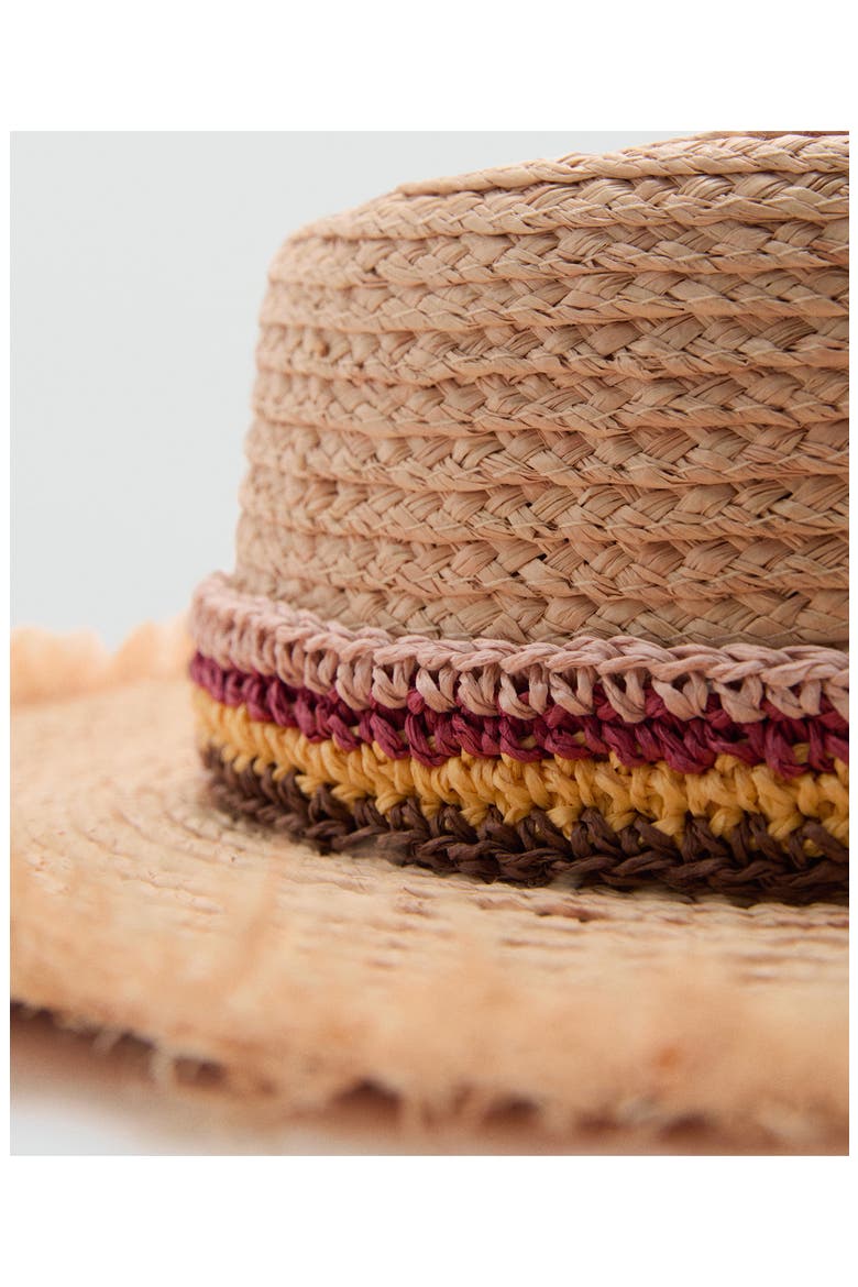 Braided Raffia Hat, Alternate, color, BEIGE