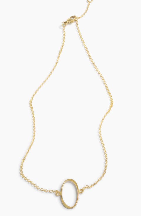 Hazel Oval Necklace Gold-filled