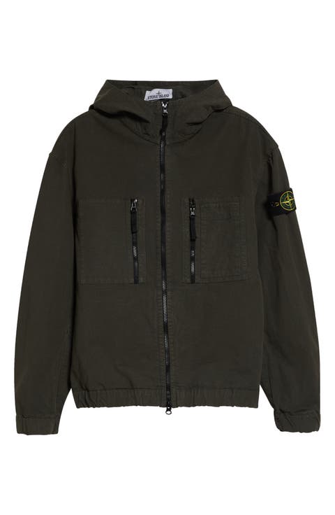 Hooded Organic Cotton Ripstop Jacket