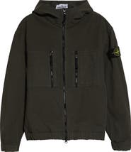 Stone Island Hooded Organic Cotton Ripstop Jacket