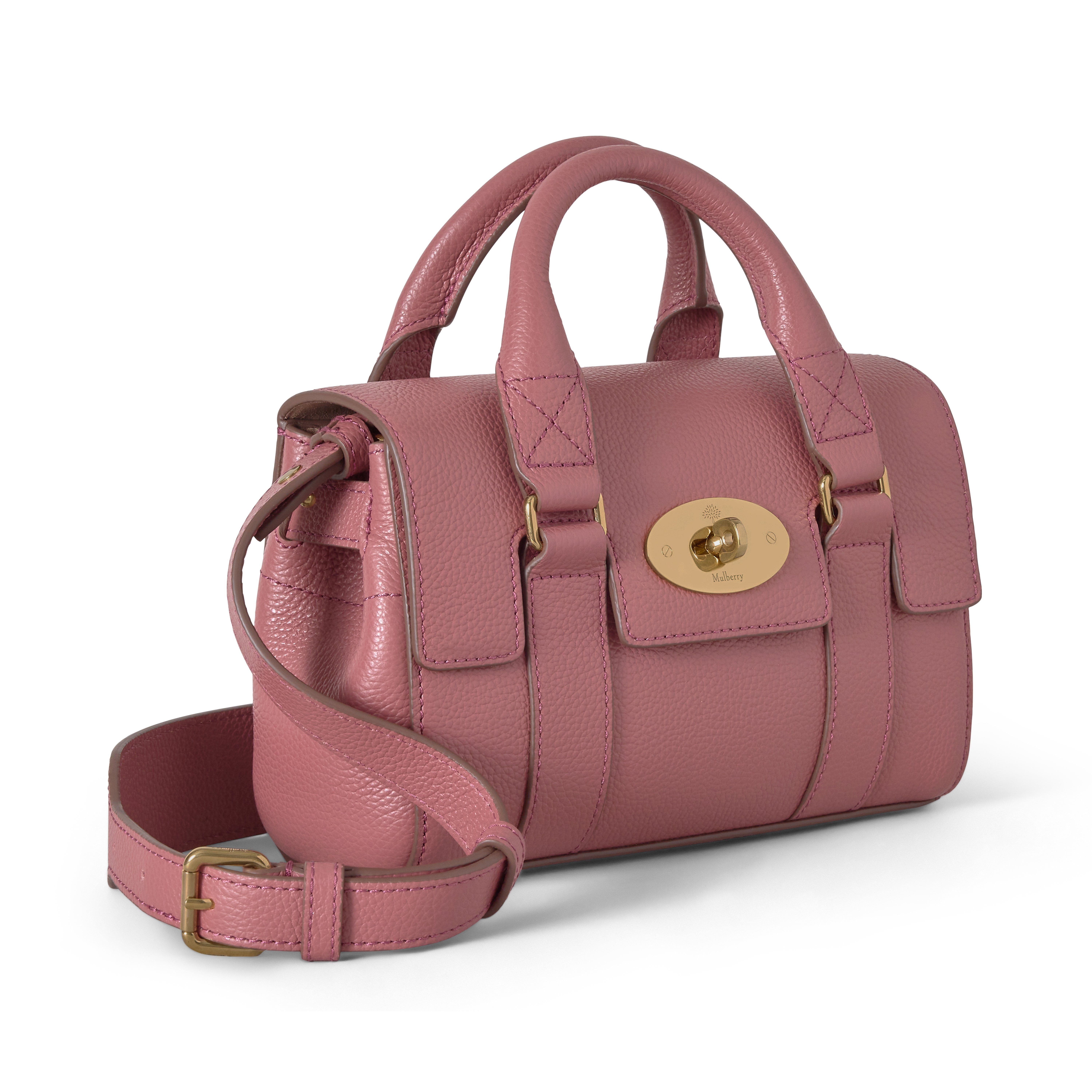 Mulberry Mini Bayswater, Alternate, color, Pink Scrumpy